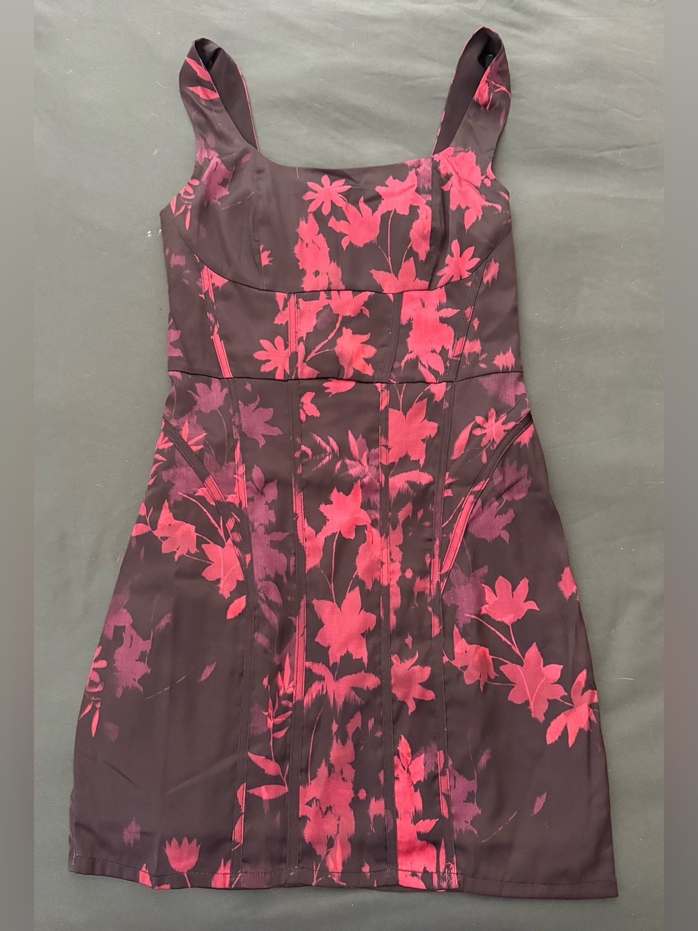 GUESS Pink Floral Print Sheath Dress